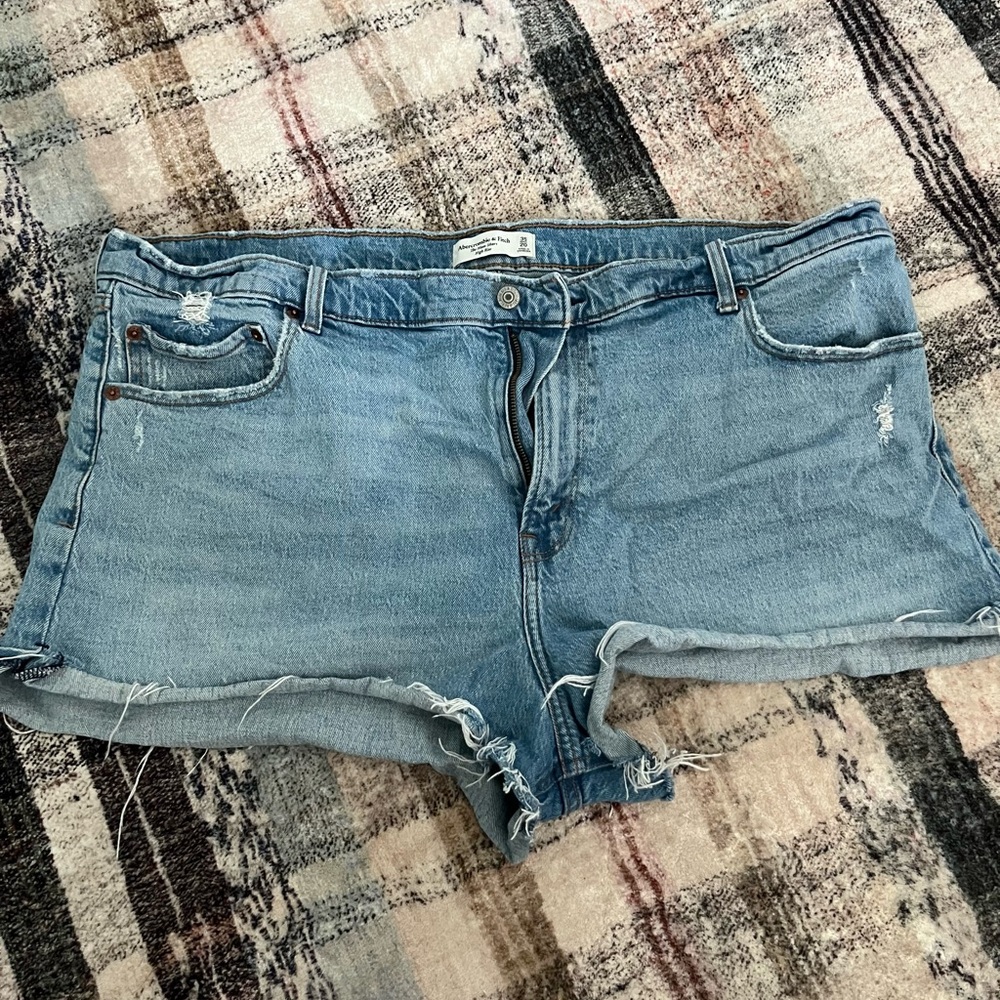 Abercrombie & Fitch Blue Jean Shorts Casual Style